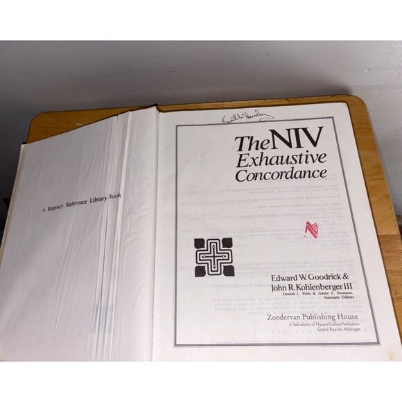 The NIV Exhaustive Concordance Hardcover Goodrick & Kohlenberger III Book 1990 - Picture 9 of 16